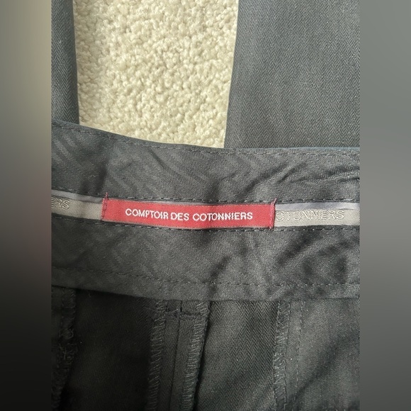 Comptoir des cotonniers linen wide leg ankle pant - Picture 3 of 12